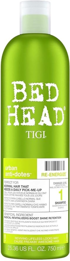 Tigi Bed Head Re-Energize Shampoo x750ml