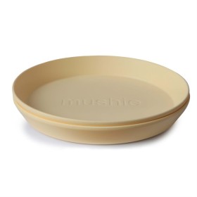 Mushie Classic Silicone Plate Pale Daffodil