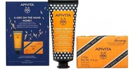 Apivita A Kiss On Hand Honey Set Honey Cream & Bar Soap