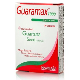 Health Aid Guaramax 1000, ΕΚΧΥΛΙΣΜΑ ΓΚΟΥΑΡΑΝΑ 250MG ΓΙΑ ΕΝΕΡΓΕΙΑ ΚΑΙ ΤΟΝΩΣΗ 30ΚΑΨΟΥΛΕΣ