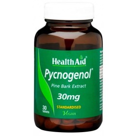 Health Aid Pycnogenol, ΠΥΚΝΟΓΕΝΟΛΗ 30MG. ΦΥΣΙΚΟ ΑΝΤΙΟΞΕΙΔΩΤΙΚΟ 30ΧΑΠΙΑ