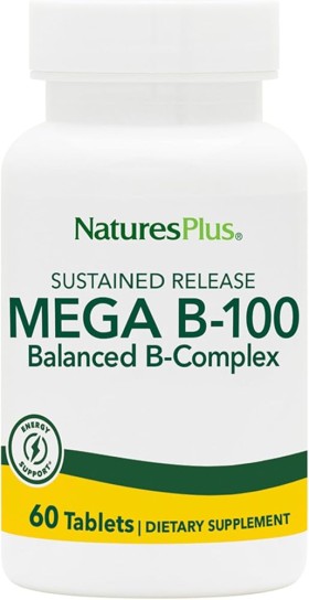 Naturesplus Mega B-100 Complex 60 Tabs, Συμπλήρωμα Διατροφής Με Σύμ...