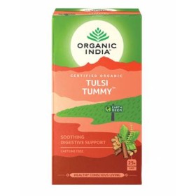 ORGANIC INDIA TULSI TEA TUMMY CAFFEINE FREE 25S