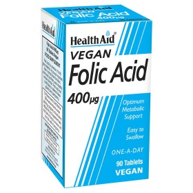 Health Aid Folic Acid, ΦΥΛΛΙΚΟ ΟΞΥ 400μg 90ΧΑΠΙΑ