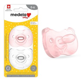 Medela Silicone Pacifier Girl 0-6M x 2Pcs