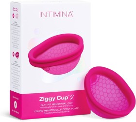 Intimina Ziggy Cup, Flat-Fit Menstrual Cup Size B