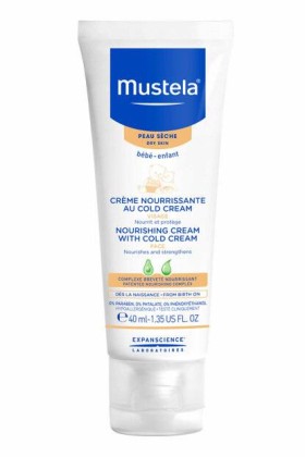 MUSTELA NOURISHING CREAM WITH COLD CREAM, NOURISHES& STRENGTHENS. FOR FACE 40ML