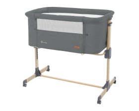 Kikka Boo Bedside crib Amaris Dark Grey