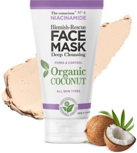 Biovene The Conscious Niacinamide Blemish Rescue Organic Coconut Face Mask x 50ml