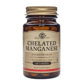 Solgar Chelated Manganese  x 100 Tablets - Supports Bone, Joint & Nerve Health