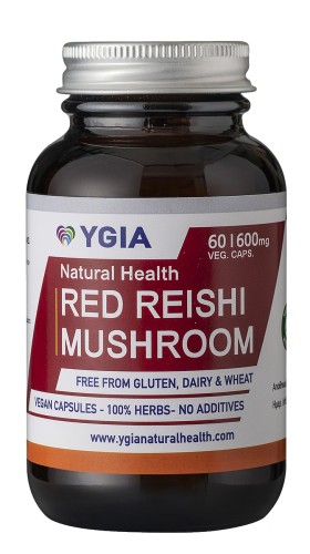 Ygia Red Reishi Mushroom x 60 Capsules - Powerful Anti-Aging Top Adaptive