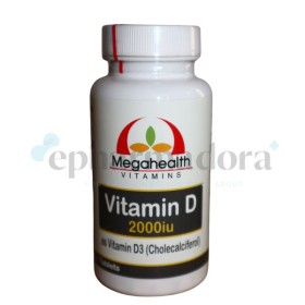 Megahealth Vitamin D3 2000IU 60 Vegetarian Tablets