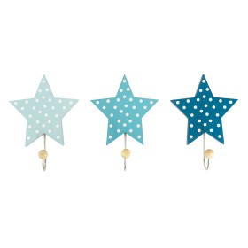 Jabadabado Wooden Hooks Star Blue 3s