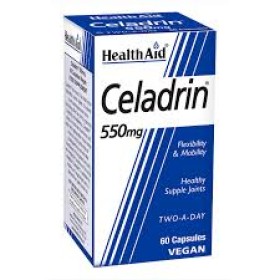 Health Aid Celadrin 550mg 60s,  Προστατεύει Τα Οστά Και Τις Αρθρώσεις