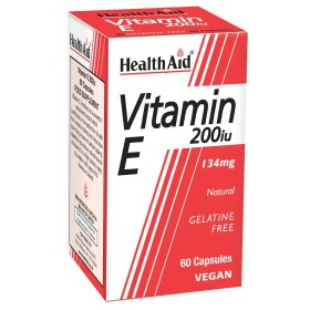 Health Aid Vitamin E, ΒΙΤΑΜΙΝΗ Ε 200IU. ΑΝΤΙΟΞΕΙΔΩΤΙΚΟ 60ΚΑΨΟΥΛΕΣ