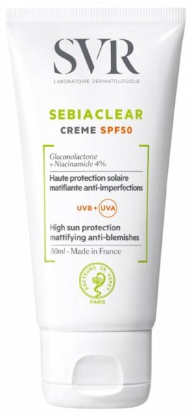 SVR Sebiaclear Daily Sunscreen SPF50+ x 50ml