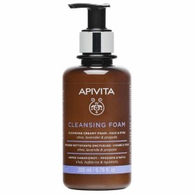 Apivita Cleansing Foam For Face & Eyes With Olive, Lavender & Propolis x 200ml