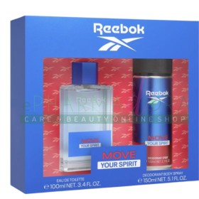 Reebok Move Your Spirit For Him Eau De Toilette 100ml + Deodorant 150ml Gift Set