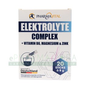 PharmaVital Elektrolyte Complex +Vitamin B6, Magnesium & Zinc Sticks x 20