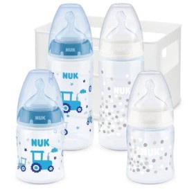 NUK  FIRST CHOICE STARTER SET WITH TEMPERATURE CONTROL BOY 0-6m