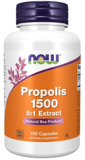 Now Foods - Propolis 1500 (5:1 Extract) 300mg x 100 Veg Capsules
