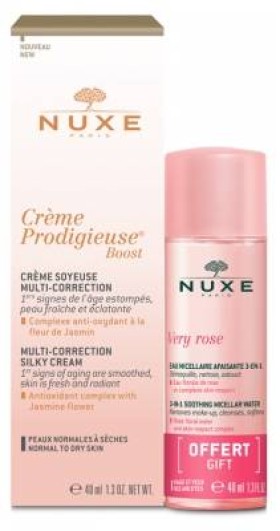 Nuxe Creme Prodigieuse Boost Multi-Correction Silky Cream 40ml + Very Rose Micellar Water 40ml
