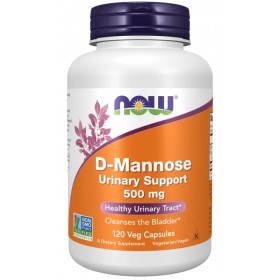 Now D-Mannose 500mg 120 Vegetarian Capsules