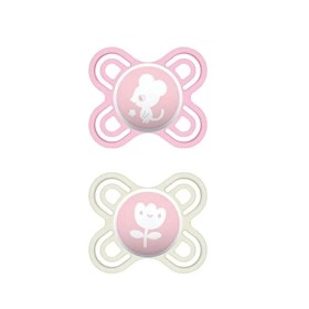 MAM Perfect Start Soother 0-2m x 2 Pcs Pink Colour