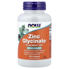 Now Zinc Glycinate 30mg 120 Softgels