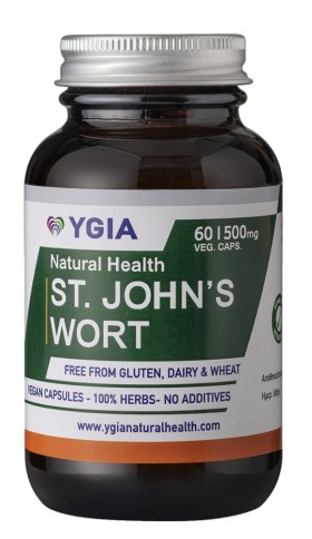 Ygia St. Johns Wort x 60 Capsules - Calms Nerves & Soothes Pain
