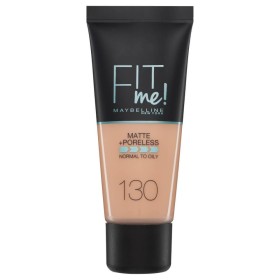 MAYBELLINE FIT ME MATTE AND PORELESS FOUNDATION 130 BUFF BEIGE