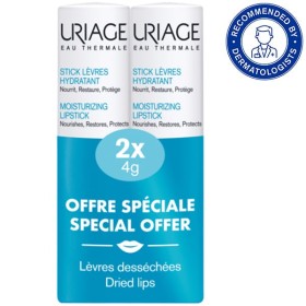 Uriage Moisturizing Lipstick 4 g x Promotional Set of 2