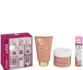 Panthenol Extra Bare Skin Superfood Body Mousse 230ml + Bare Skin 3 in 1 Cleanser 200ml + Extra Mist Rose Powder Kiss 100ml