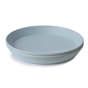 MUSHIE DINNER PLATE ROUND POWDER BLUE 2s