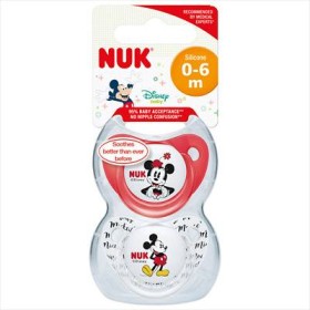 Nuk Trendline Silicone Soothers 0-6m Mickey x 2 Pieces