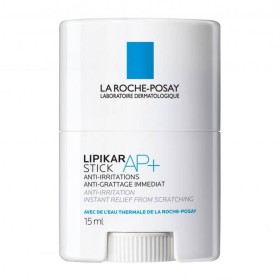 LA ROCHE-POSAY LIPIKAR AP+, ANTI-IRRITATIONS STICK. INSTANT RELIEF FROM SCRATCHING. FOR SENSITIVE. DRY ATOPIC-PRONE SKIN. SUITABLE FOR BABIES, CHILDREN& ADULTS 15ML
