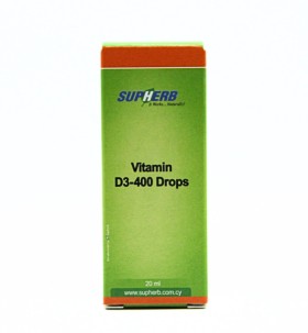 Supherb Vitamin D3-400 Drops x 20ml