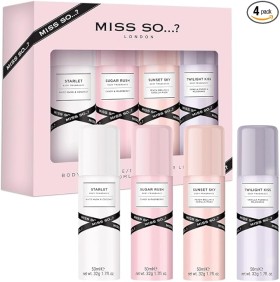 Miss So London Mini Body Fragrance  4 x 50ml