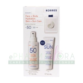 Korres Yoghurt Face & Body Hydration Sunscreen Spray Emulsion Body & Face 150ml SPF 50  + Free After-Sun Gel 50ml *