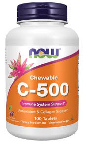 Now Vitamin C 500 Chewable Cherry 100s