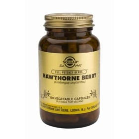 Solgar Hawthorne Berry (Crataegus Oxycantha) x 100 Capsules - For The Support Of Brain & Heart Circulation