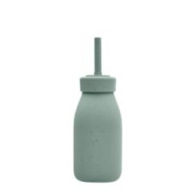 Kikka Boo Bottle With Straw Platinum Silicone Sage
