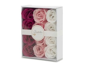 Isabelle Laurier luxury gift box with 12 soap confetti roses