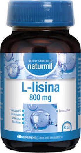Naturmil L-Lysina 800mg 60 Capsules