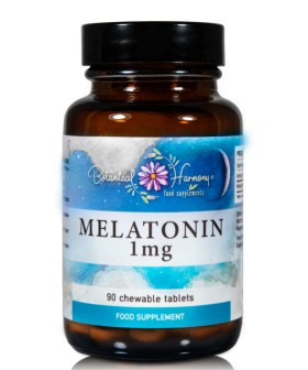 Botanical Harmony Melatonin 1mg x 90 Chewable Tablets - Helps With The Sleep Disorder