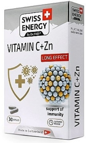 Swiss Energy Vitamin C+Zn Long Effect x 30 Capsules