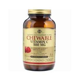Solgar Chewable Vitamin C 500 mg x 90 Tablets - Cranberry & Raspberry Flavor