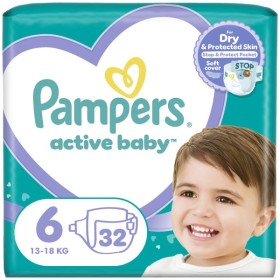 Pampers Active Baby No 6 (13-18kg) 32 Diapers