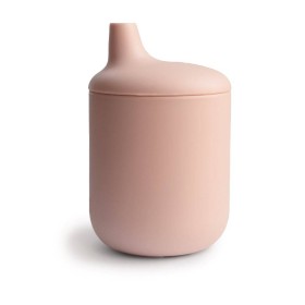 MUSHIE SILICONE SIPPY CUP BLUSH