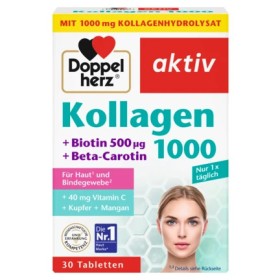 Doppelherz Kollagen 1000 + Biotin x 30 Tablets